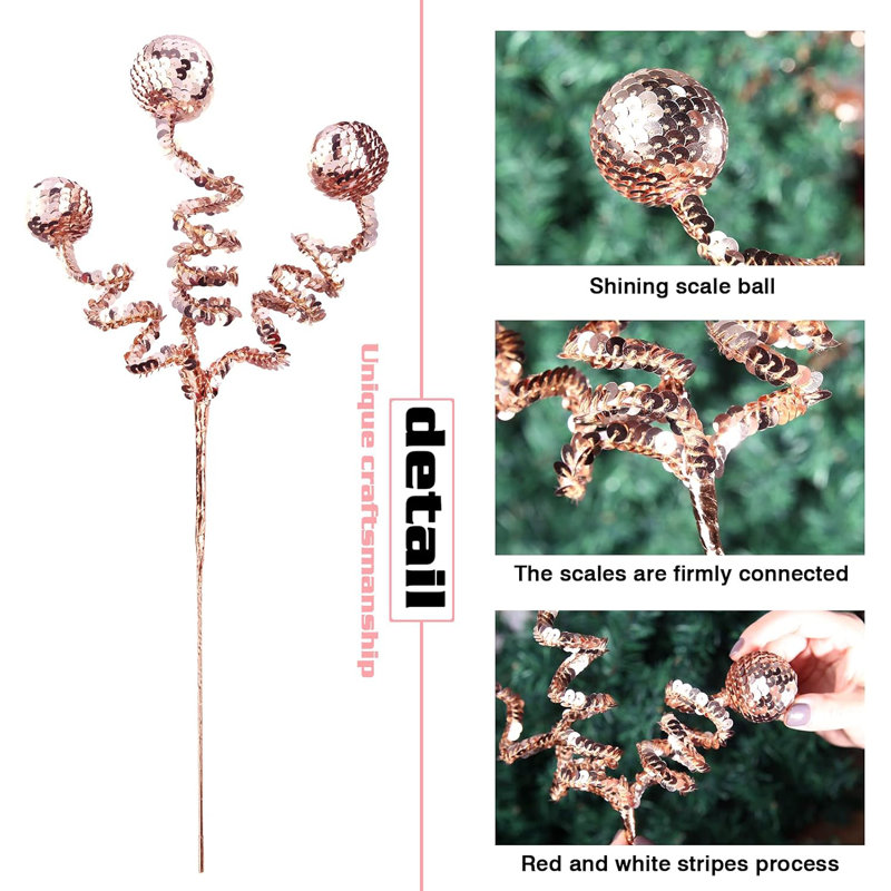 Pique à paillettes, Or rose