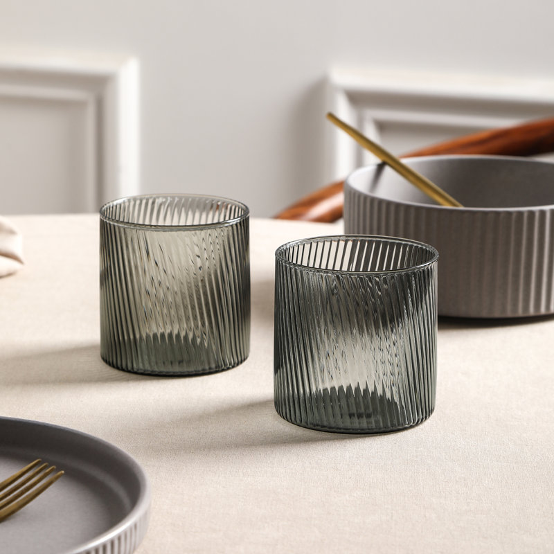 Service de table en grès borosilicaté 16 pièces Stone Lain Haven, Gris