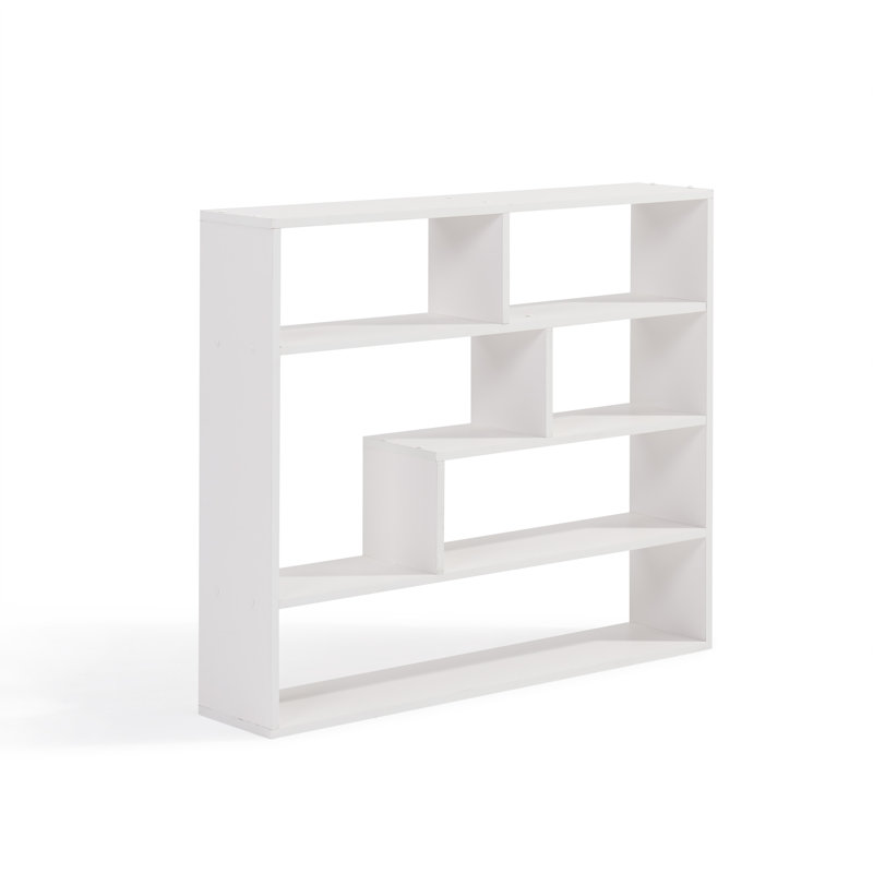 Gipe 7 Piece Cubby Shelf, White