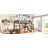 Full Loft Bed with Storage Stairs and Wardrobe, Metal Loft Bed with Canopy Frame, Ample Underbed Spaces Design, Black-129423607
