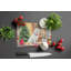 Japanese Spitz Christmas Cookies Glass Cutting Board