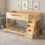 Lit superposé simple au-dessus de double standard avec tablettes, garde-robe intégré-1917025904-1917025911