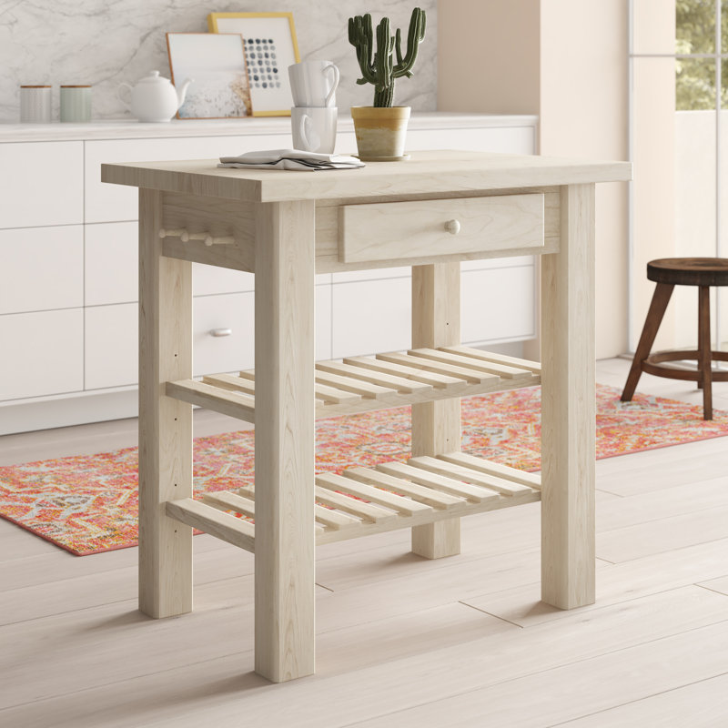 Manatuto Solid Wood Prep Table