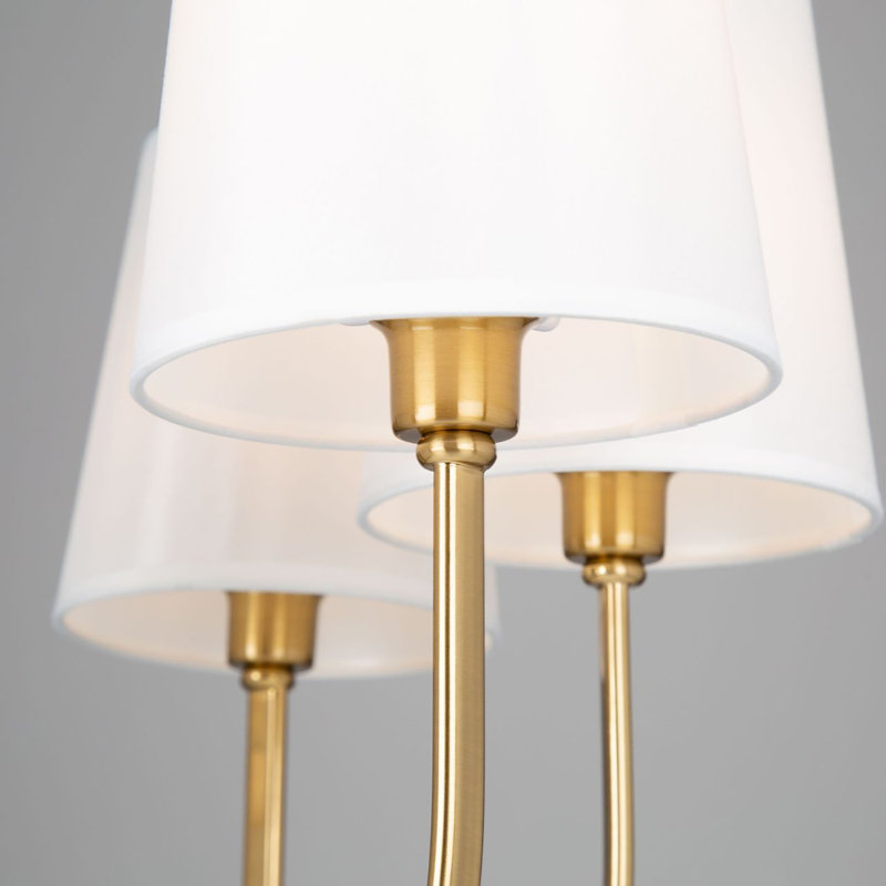 5 - Light Dimmable Chandelier, Gold