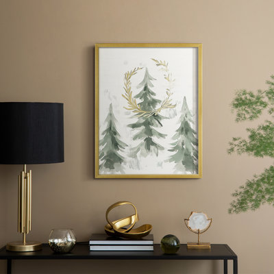 «Christmas Holiday», art encadré en bois massif