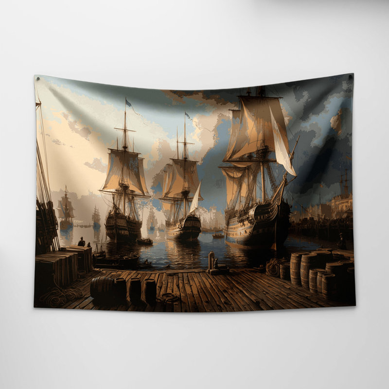 Tapisserie murale Nautical, 68 po x 80 po