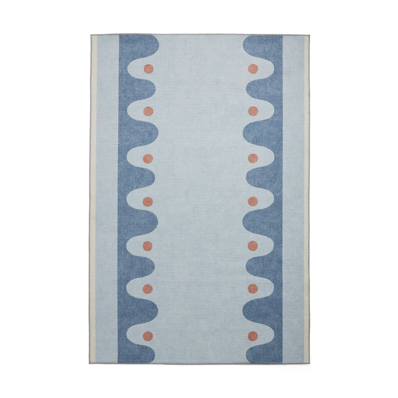 Scion Floral Digitally Printed 76cm X 150cm Area Rug