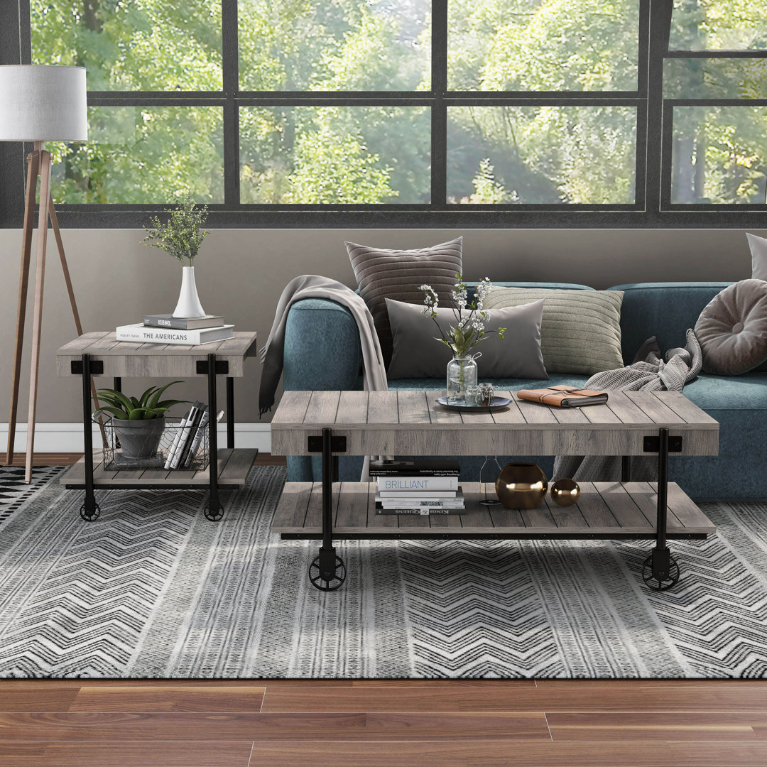 Beaucaire 2 Piece Coffee Table Set 17 Stories Table Top 