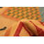 Tapis de zone en laine orange/rouge 8 pi 2 po x 10 pi 2 po one-of-kind à la main-noué la new age anatolian