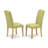 7 Piece Dining Room Table Set Consist of an Oval Kitchen Table with Butterfly Leaf and 6 Limelight Linen Fabric Parson Dining Chairs, Oak-2134938452