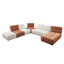 Causeuse modulaire contemporaine sans accoudoirs Cristeen