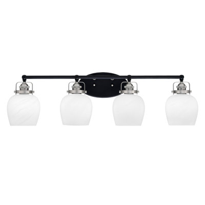 Barre d'éclairage de salle de bain 4 lumières Easton