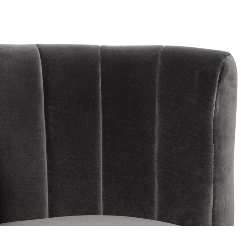 August Barrel Chair, Gray