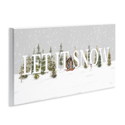 «Let It Snow Scene», art mural sur bois par House Fenway