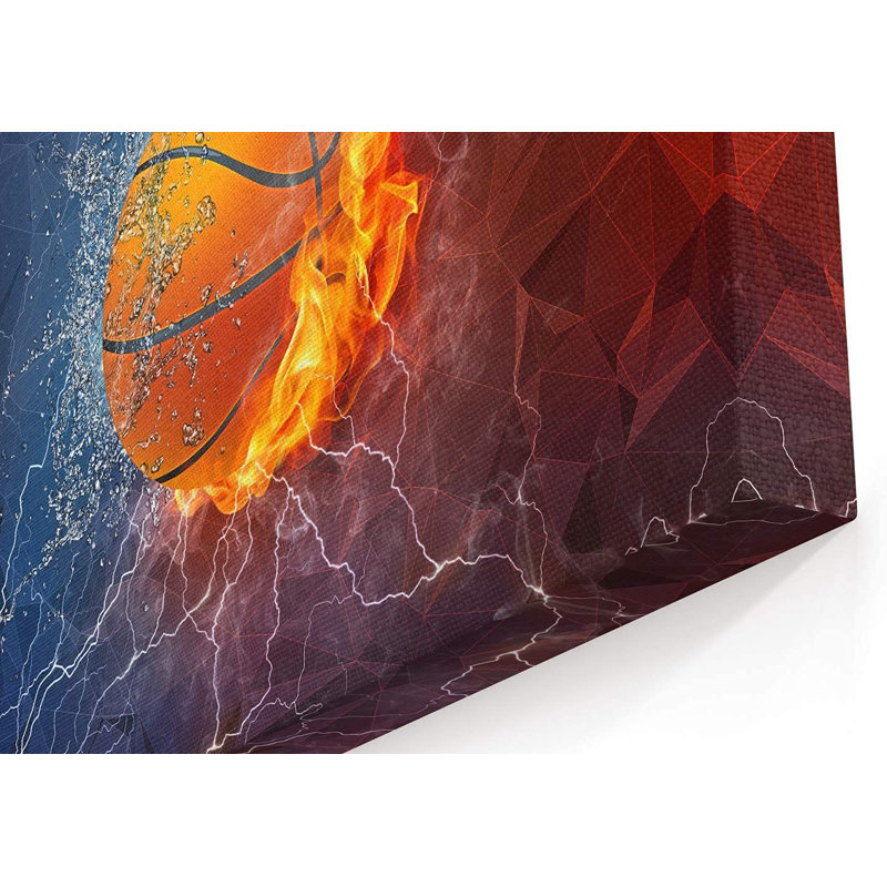 «Basketball», impression sur toile tendue, H 20 po x l 20 po x P 3 po