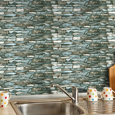20Pcs Self-Adhesive Wall Tile Stickers