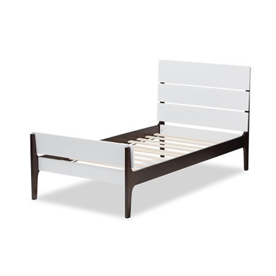 Lit plateforme simple en bois massif Rabia