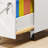 Farmhouse File Cabinet with Lock, Mobile Filing Cabinet on Casters for A4/Letter Size