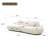 Curved Modular Sofa With Boucle 3-Seat Sofa