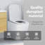 Grey Plastic Standard Adjustable Armrests Toilet Seat Oval-750646414