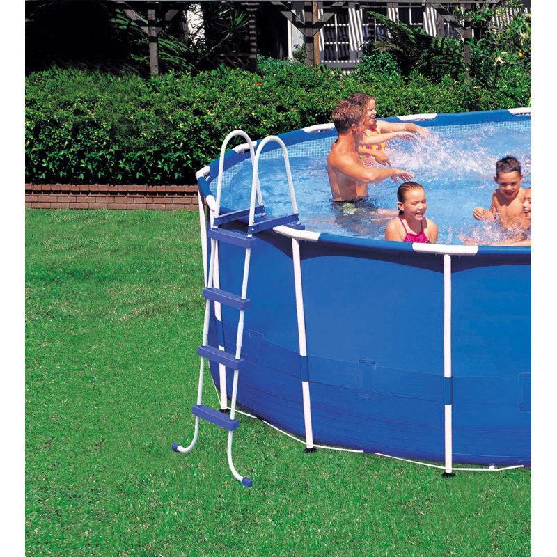 Steel Round Frame Set Pool 48'' H x 216'' W x 216'' L , with Pump Included