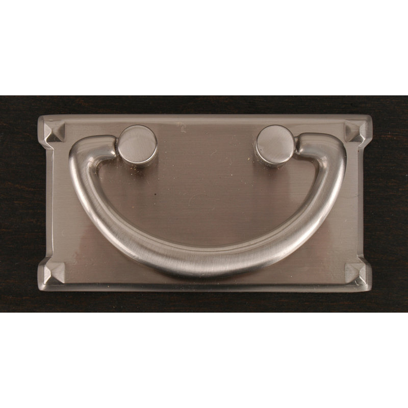 Poignée plaquée rectangulaire 1 1/2 po de centre à centre CF Series, Nickel satiné
