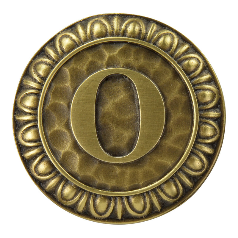Poignée champignon Jewel, Laiton antique