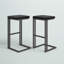 Tabouret de bar Boone - gris - onyx-2103291693-2103291694-2102715505