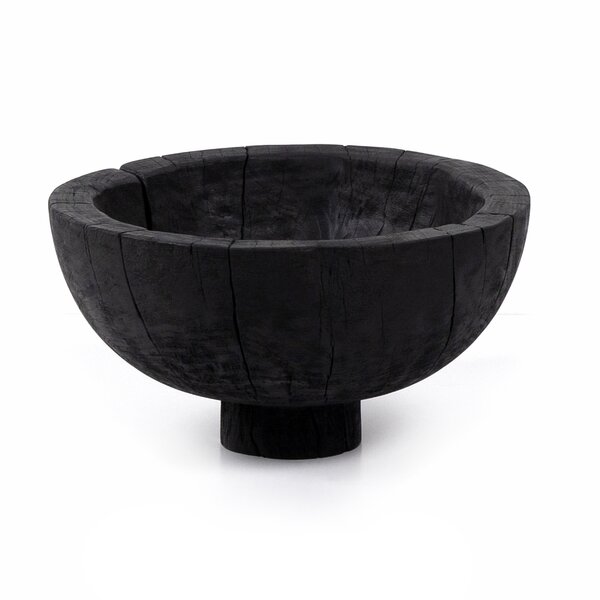 Black Marble Fruit Bowl Large