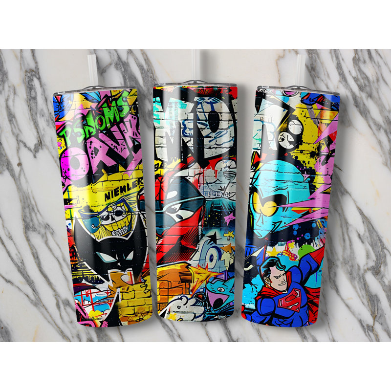 Choose Handmade Tumblers 591ml Vacuum Insulated Stainless Steel (18/8) Travel Tumbler with Straw