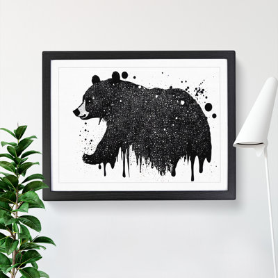 Bear Splatter - Framed Print