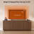 Fluted Mid-Century Modern Tv Stand With Soft-Close Doors, Fits Tvs Up To 75", Walnut-1012082769