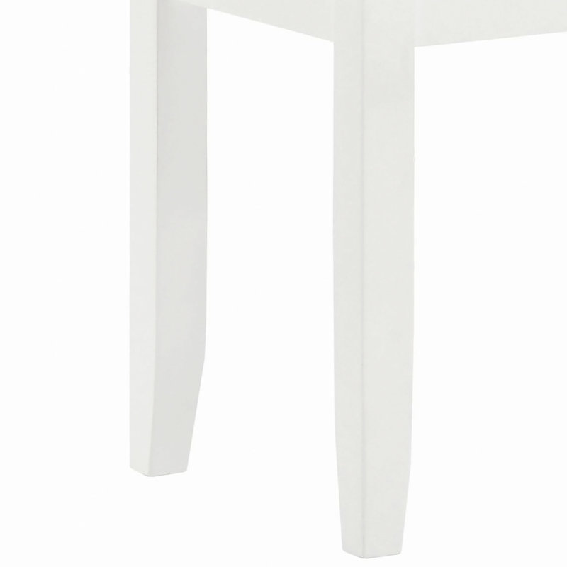 Tabouret de coiffeuse brillant avec assise rembourrée