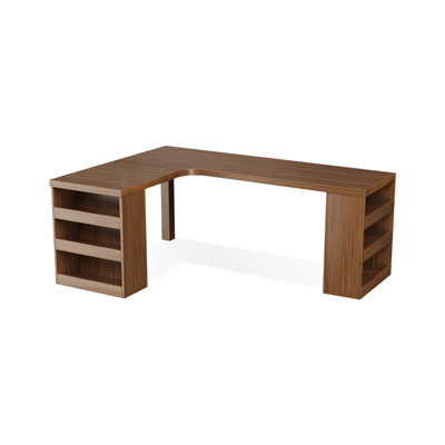 Tan Rectangular Solid Wood desks