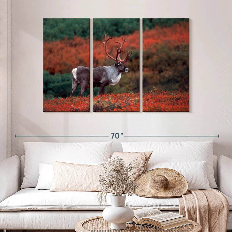 Brampt Autumn Caribou, 32" H x 50" W