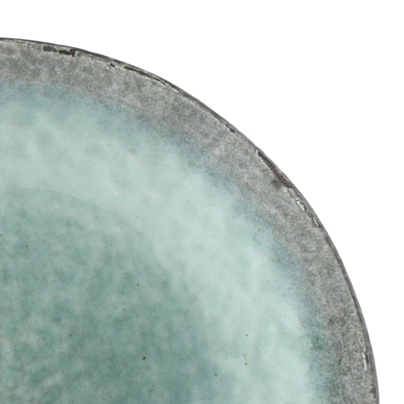 Gibson Elite Green Lantern 16 Piece Double Dowl Terracota Reactive Dinnerware Set