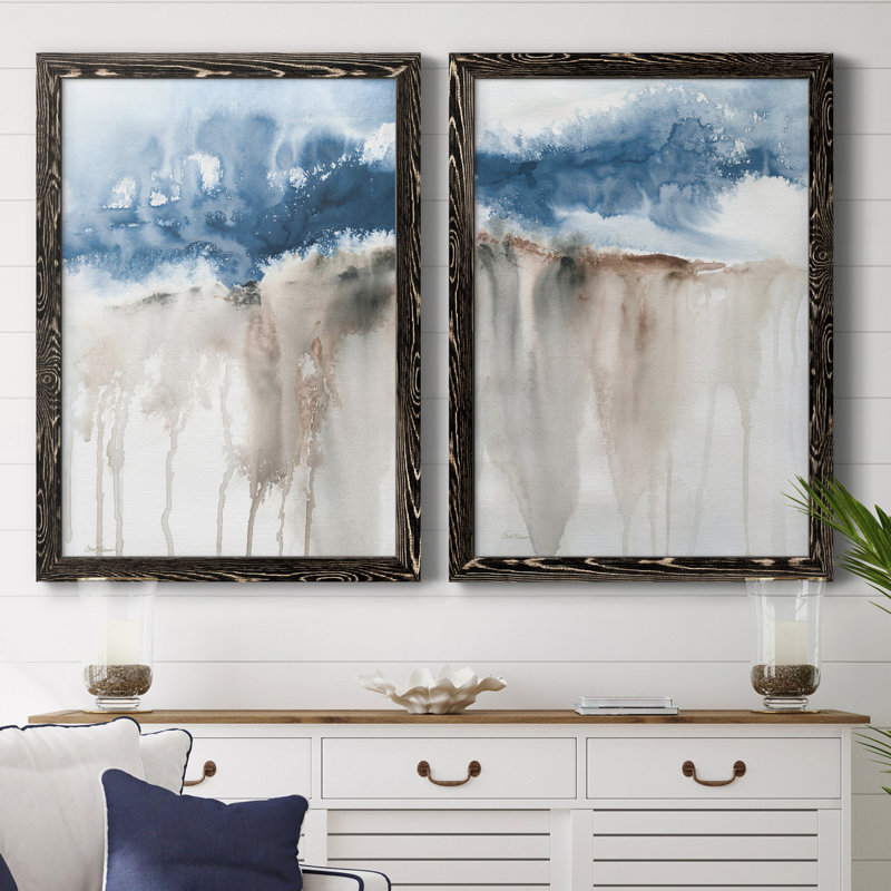 Windy Cliff I - ensemble de 2 reproductions d'art, H 31,5 po x l 47 po x P 1,5 po, H 31,5 po x l 47 po x P 1,5 po