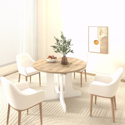 Table de salle à manger extensible ovale avec rallonge amovible, idéale pour une cuisine de style campagnard.