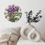 Horloge avec orchidées mauves