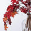 Lifelike Burgundy Red Autumn Mix Velvet Oak Leaf Branches In Glass Jug Vase
