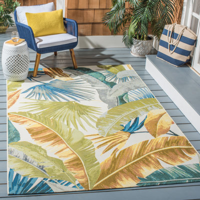 Tapis intérieur / extérieur à motif floral Ismene 500 Performance