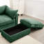 Canapé modulaire en L à 3 places avec 1 siège large et profond mobile, confortable et en chenille. Tiroirs de rangement coulissants uniques en forme de croissant, 3 chenilles, structure, ajoutent du luxe à la maison-1648255409