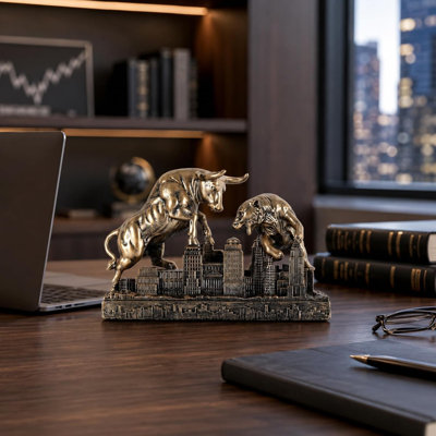 Sculpture d'intérieur en résine bronze