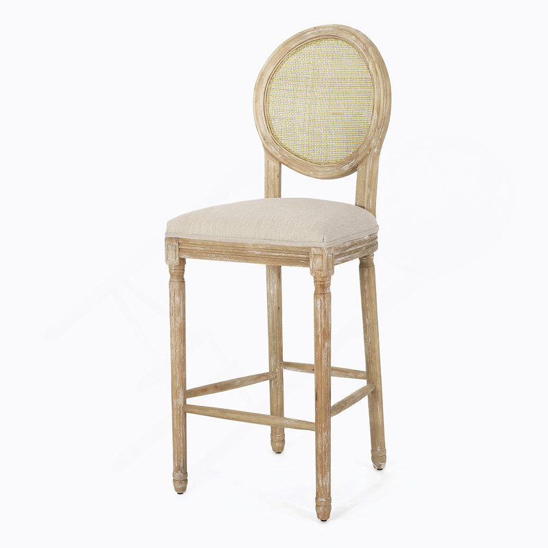 Tabouret de bar 30,25 po Ellar, Beige, Naturel