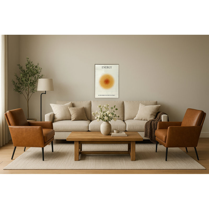 Art mural encadré Radiant Gratitude II, 20 po x 28 po, cadre en chêne