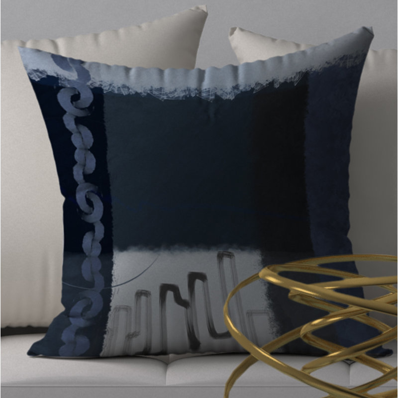 Housse de coussin décorative carrée U spectaculaire, H 24 po x l 24 po