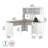 Paelynn L Shaped Credenza Desk with Hutch-1523638104