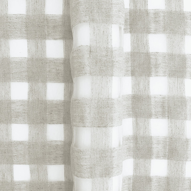 Nevada Checkered Linen Blend Fabric