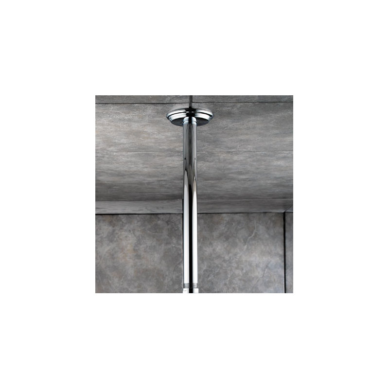 12" Ceiling Mount Shower Arm, Polished Chrome