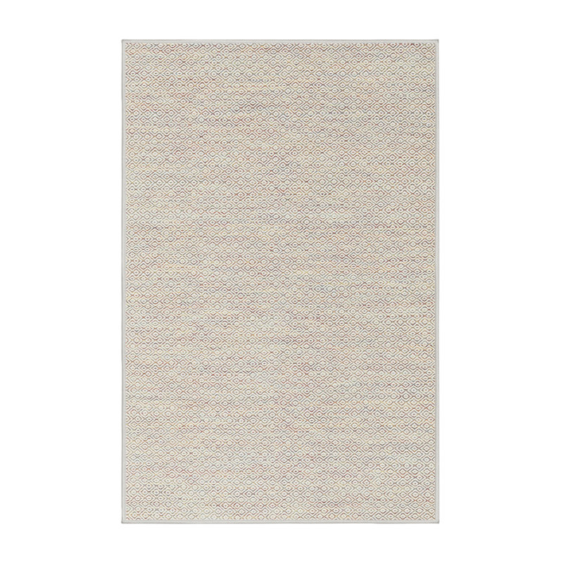 Tapis contemporain beige / gris, Rectangle 5 pi x 7 pi